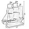 Vintiquewise Nautical Home Decor Metal Sailboat Centerpiece Ship Decor Desktop Decoration, Color QI004320-C - alternate 2